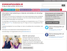 Tablet Screenshot of kunskapsguiden.se